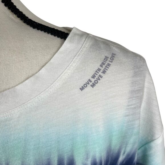 Athleta Women’s Tee Plus 3X Move With Pride Tie-Dye Organic Cotton Short Sleeve - Picture 3 of 11
